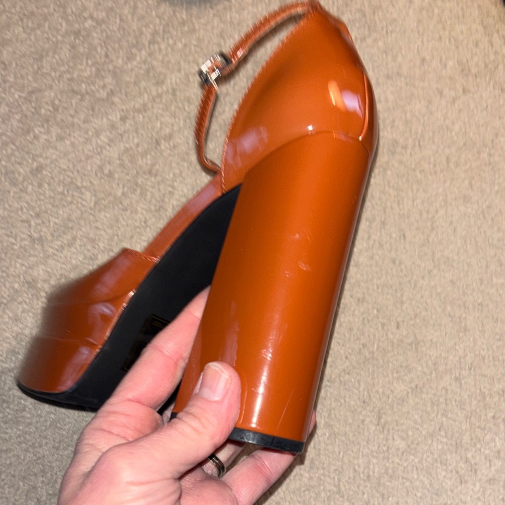 SheIN Bold Orange Platform Shoes - Picture 5 of 10